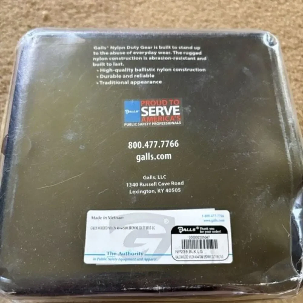 Galls 46-50” Nylon Duty Gear Belt *New*